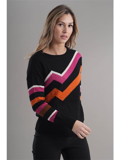 Maglia in misto lana Love To Love by Gai Mattiolo | LV2002NERO